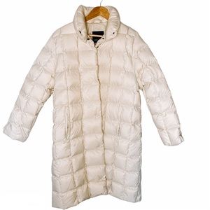 Moncler White Puffer Parka Jacket